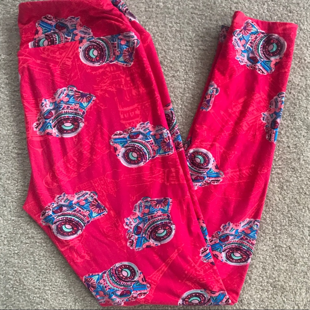 Lularoe Camera Leggings OS Unicorn Gently Worn